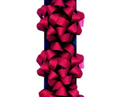 3-pack Bows Red Glitter
