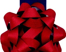Red Bows Glitter Large