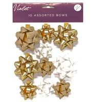 Gold 10-pack Bows