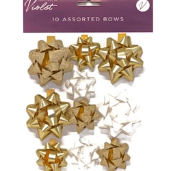 Gold 10-pack Bows