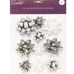 Silver 10-pack Bows