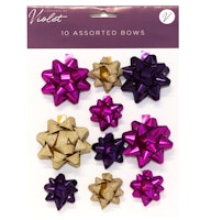 Pink and Gold 10-pack Bows