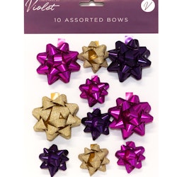 Pink and Gold 10-pack Bows