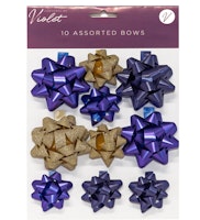 Blue and Gold 10-pack Bows