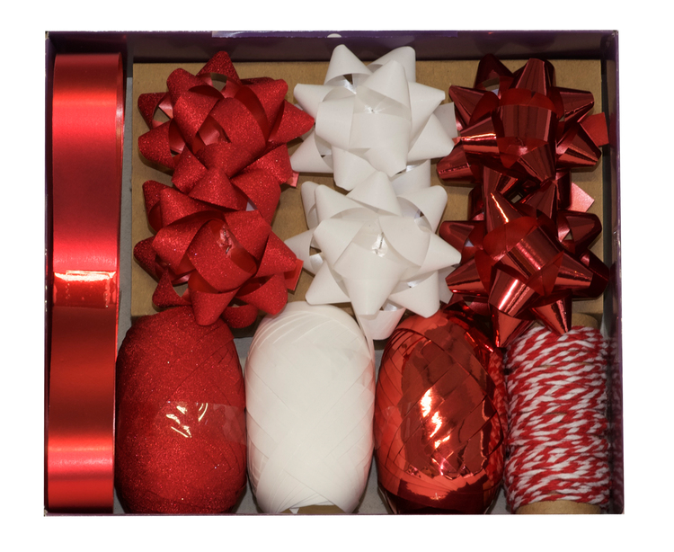 Red Bow and Ribbon Set