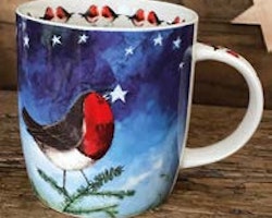 Mug Christmas Robin and Star