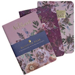 Blushing Rose 3-pack Notebooks