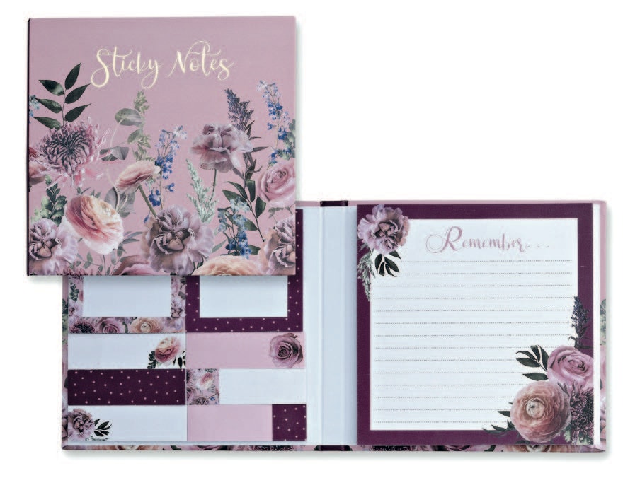 Blushing Rose Sticky Notes and Pad