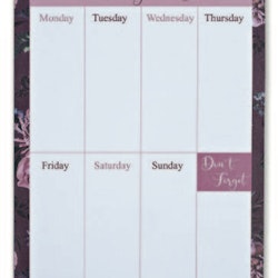 Blushing Rose Weekly Planner