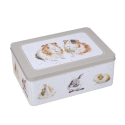 Rectangular Tin Guinea Pig & Rabbit