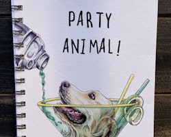 A5 Notebook `Party Animal!`
