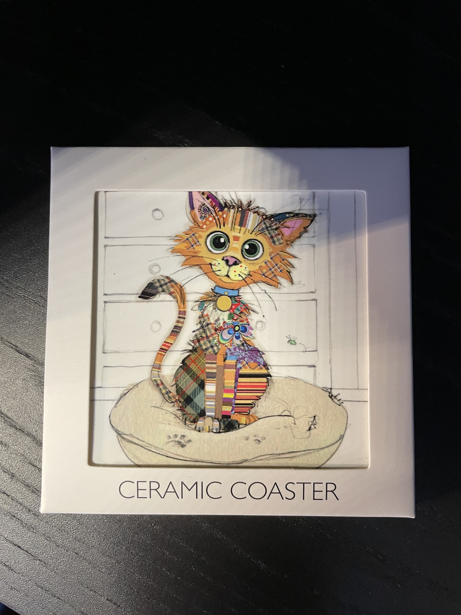 BugArt Cat Coaster Ceramic
