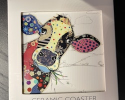 BugArt Cow Coaster Ceramic