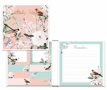 Apple Blossom Sticky Notes and Pad