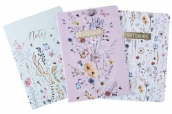 Wild Meadow Notebook A5 3-pack