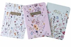 Wild Meadow Notebook A6 3-pack