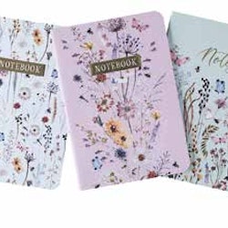 Wild Meadow Notebook A6 3-pack
