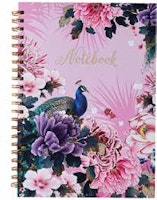 Exquisite Peacock Notebook A4
