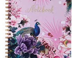 Exquisite Peacock Notebook A4