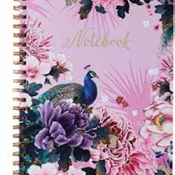 Exquisite Peacock Notebook A4