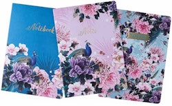 Exquisite Peacock Notebook A4 3-pack