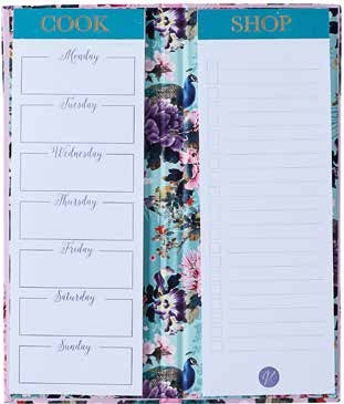 Exquisite Peacock Meal Planner