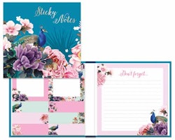 Exquisite Peacock Sticky Notes and Pad