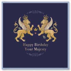 Kort `Happy Birthday Your Majesty`
