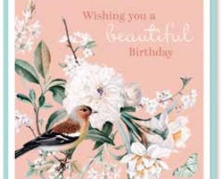 Kort `Wishingyou a beautiful Birthday`