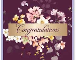 Kort `Congratulations`