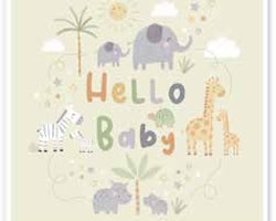 Kort `Hello Baby`