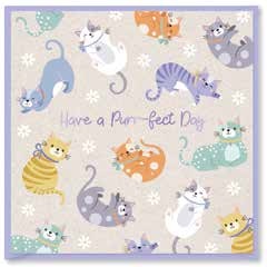 Kort `Have a Purr-fect Day!`