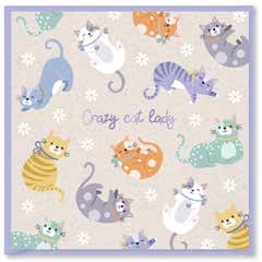 Kort `Crazy Cat Lady`