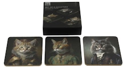 Cat Animal Head Coasters 6-pack