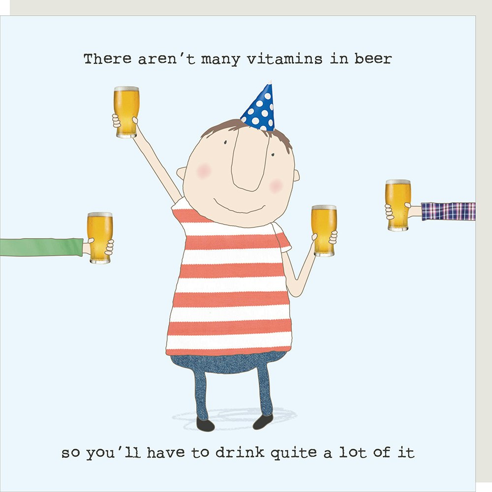 Card Beer Vitamins