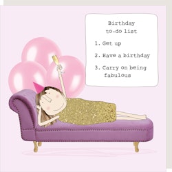 Card Bday to do