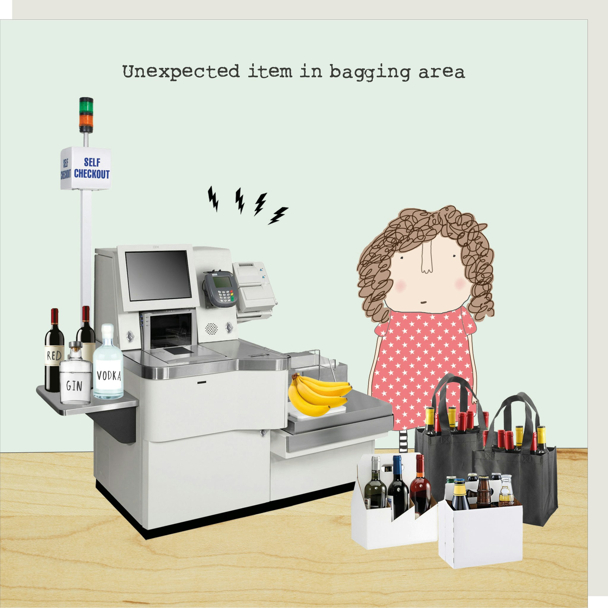 Card Bagging Area