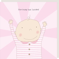 Card Girl Bump Landed