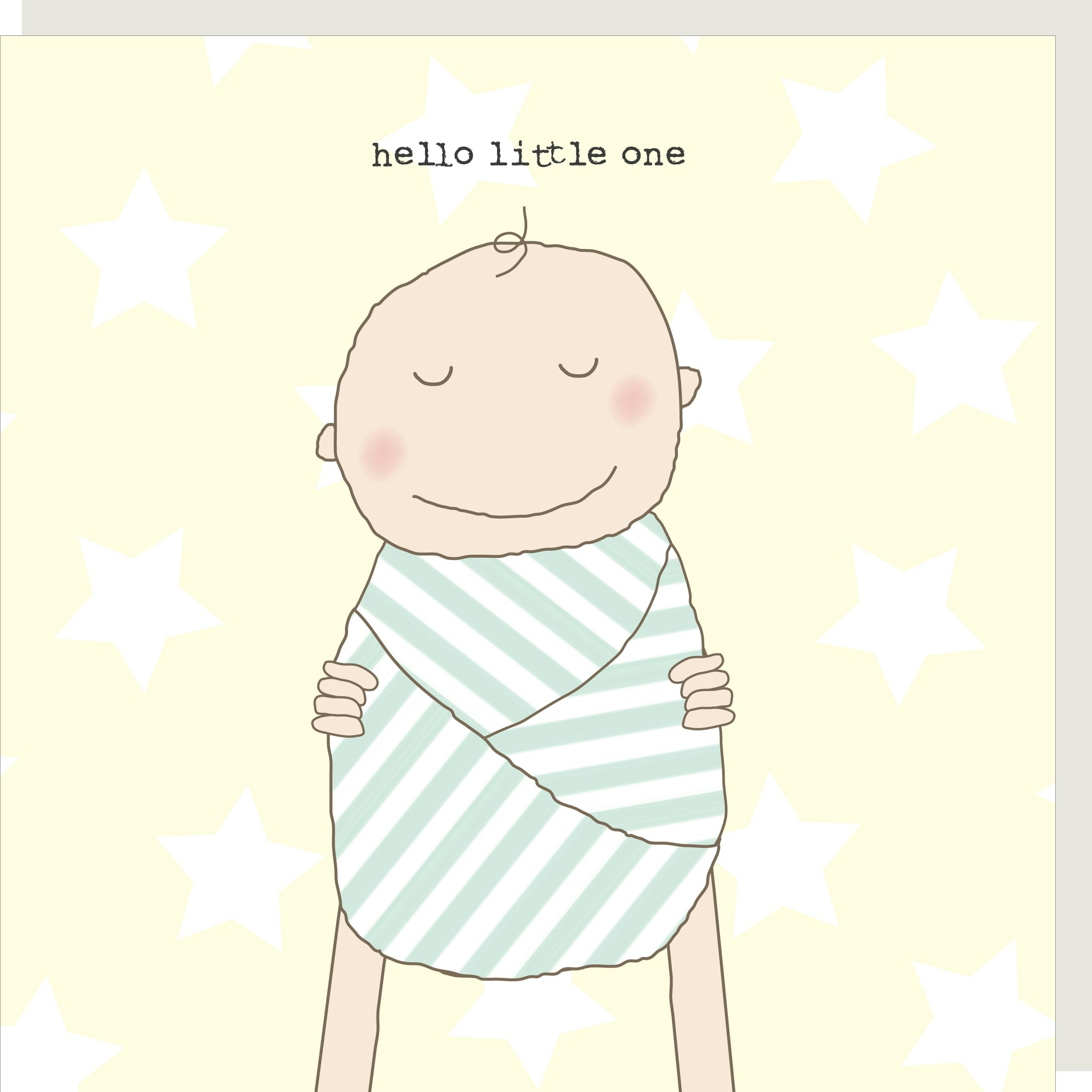 Card Hello Unisex Baby