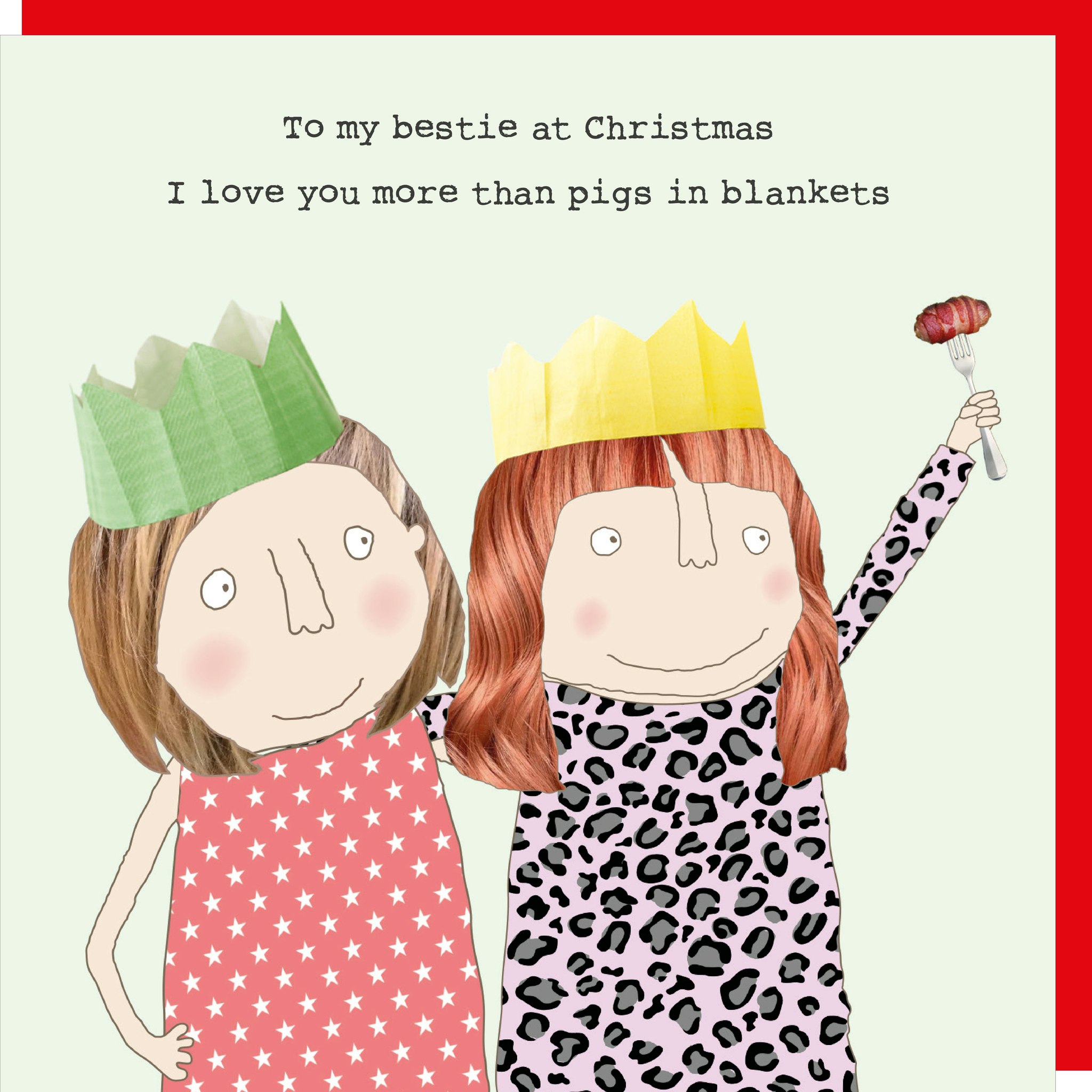 Card Xmas Bestie Pigs