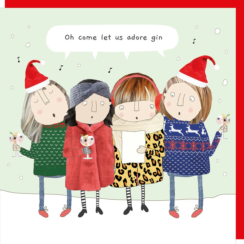 Card Xmas Adore Gin