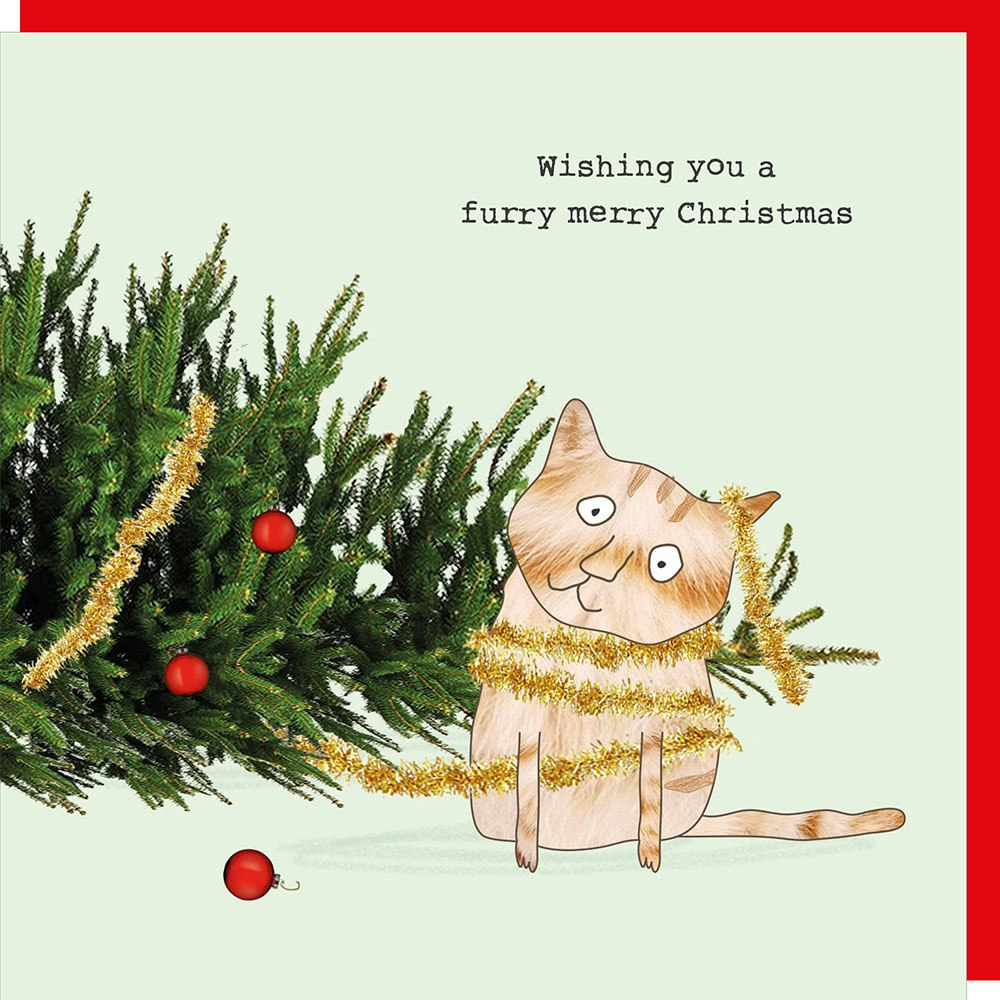 Card Xmas Cat Furry