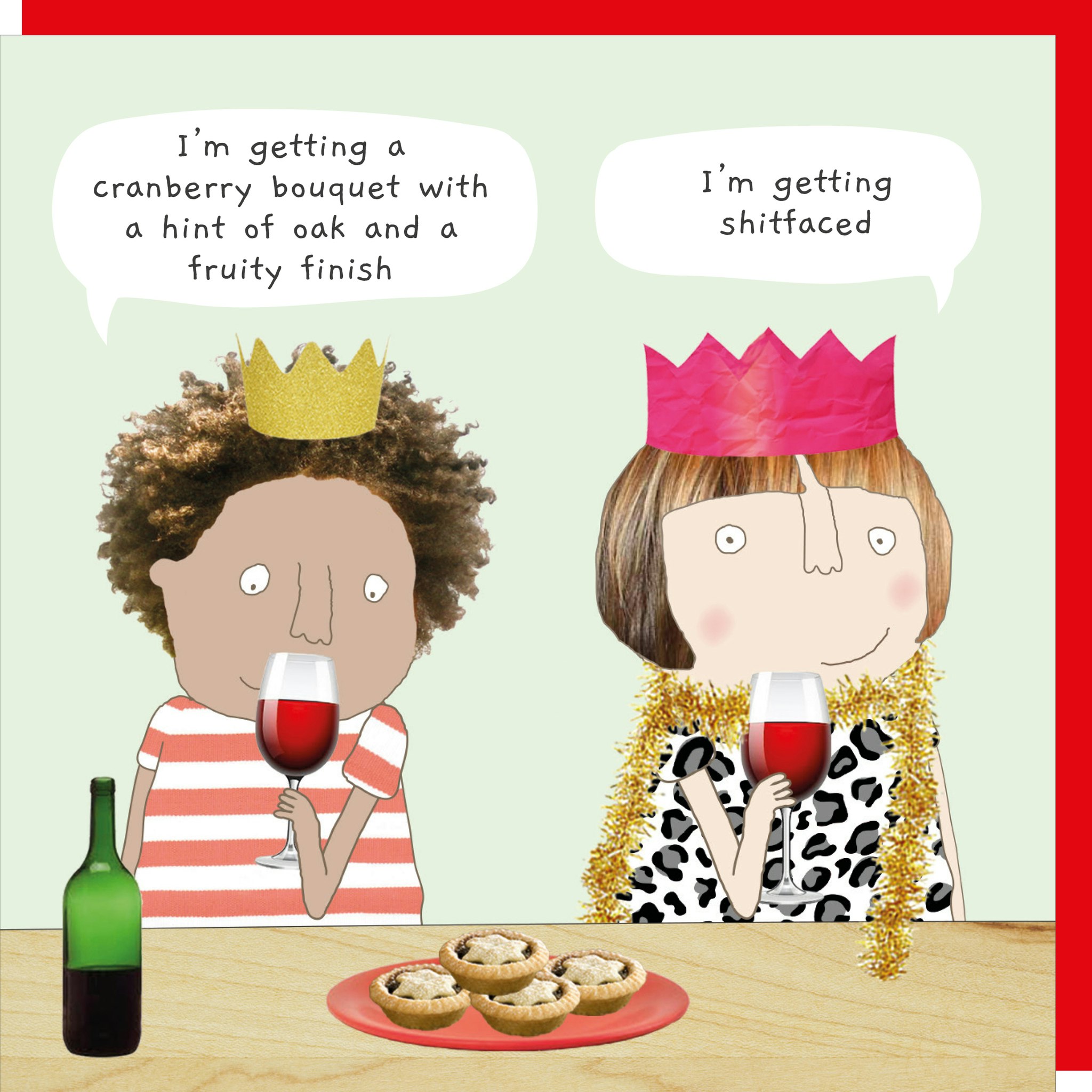 Card Xmas Wine Tasting