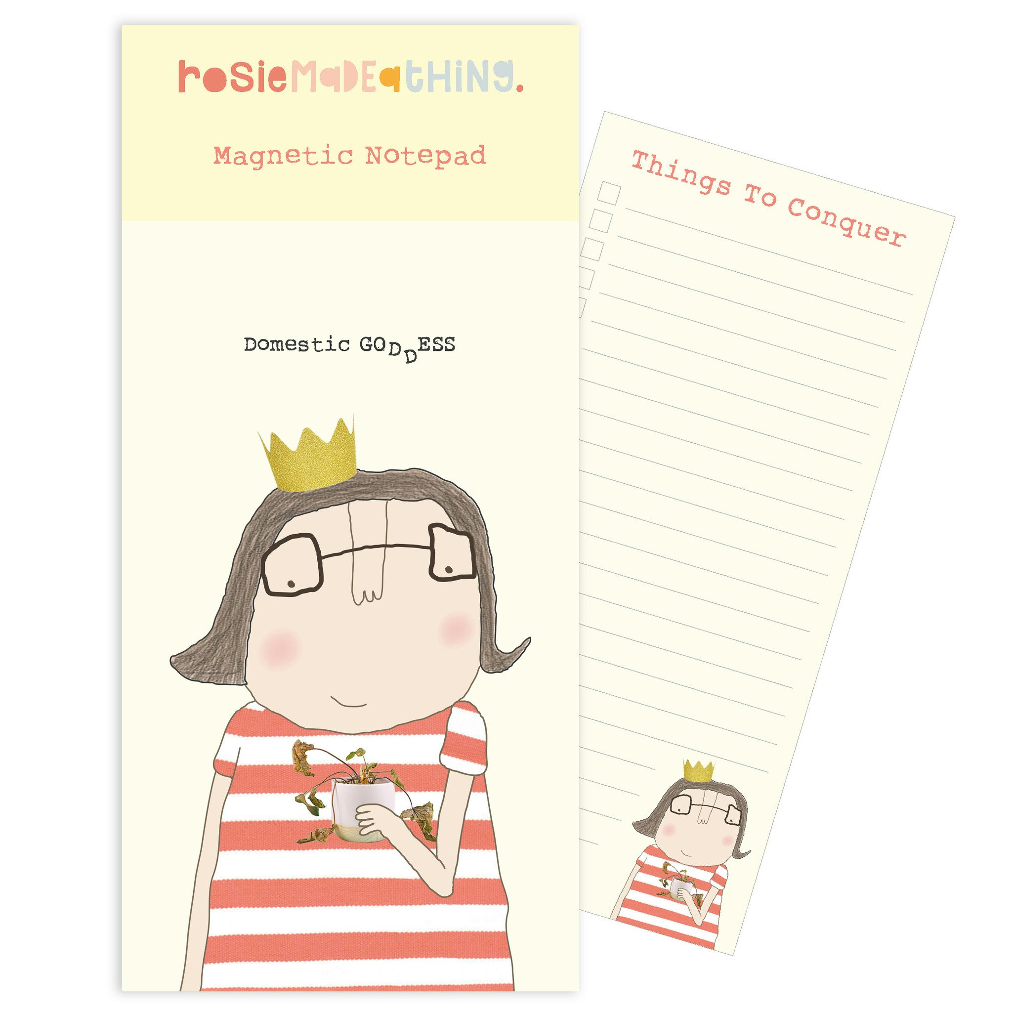 Magnetic Notepad Domestic Goddess