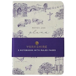 Yorkshire Notebook A6 3-pack