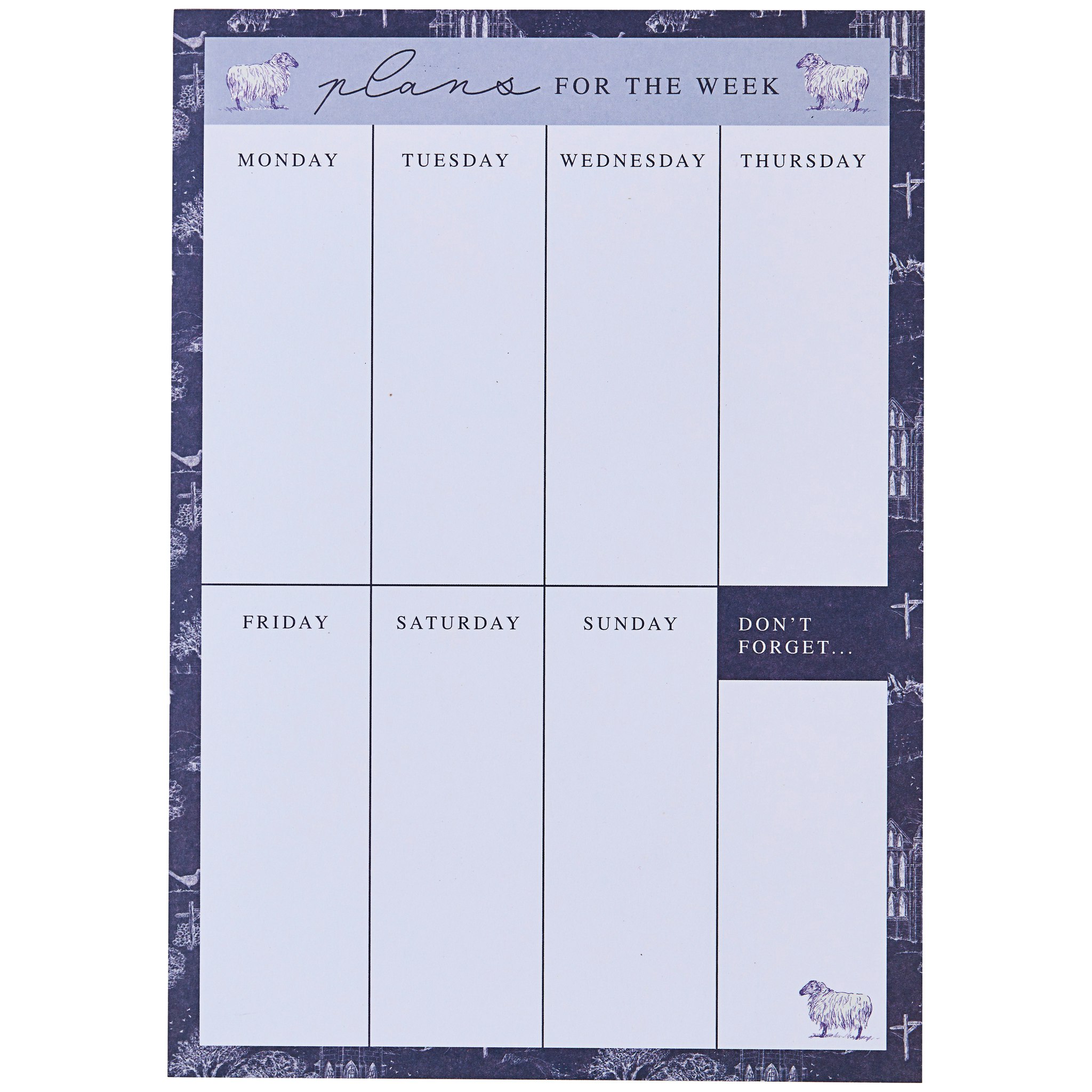 Yorkshire Weekly Planner