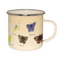 Vintage Butterflies Tin Mug