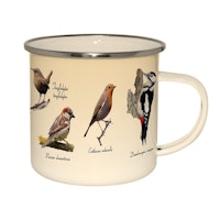 Vintage Birds Tin Mug