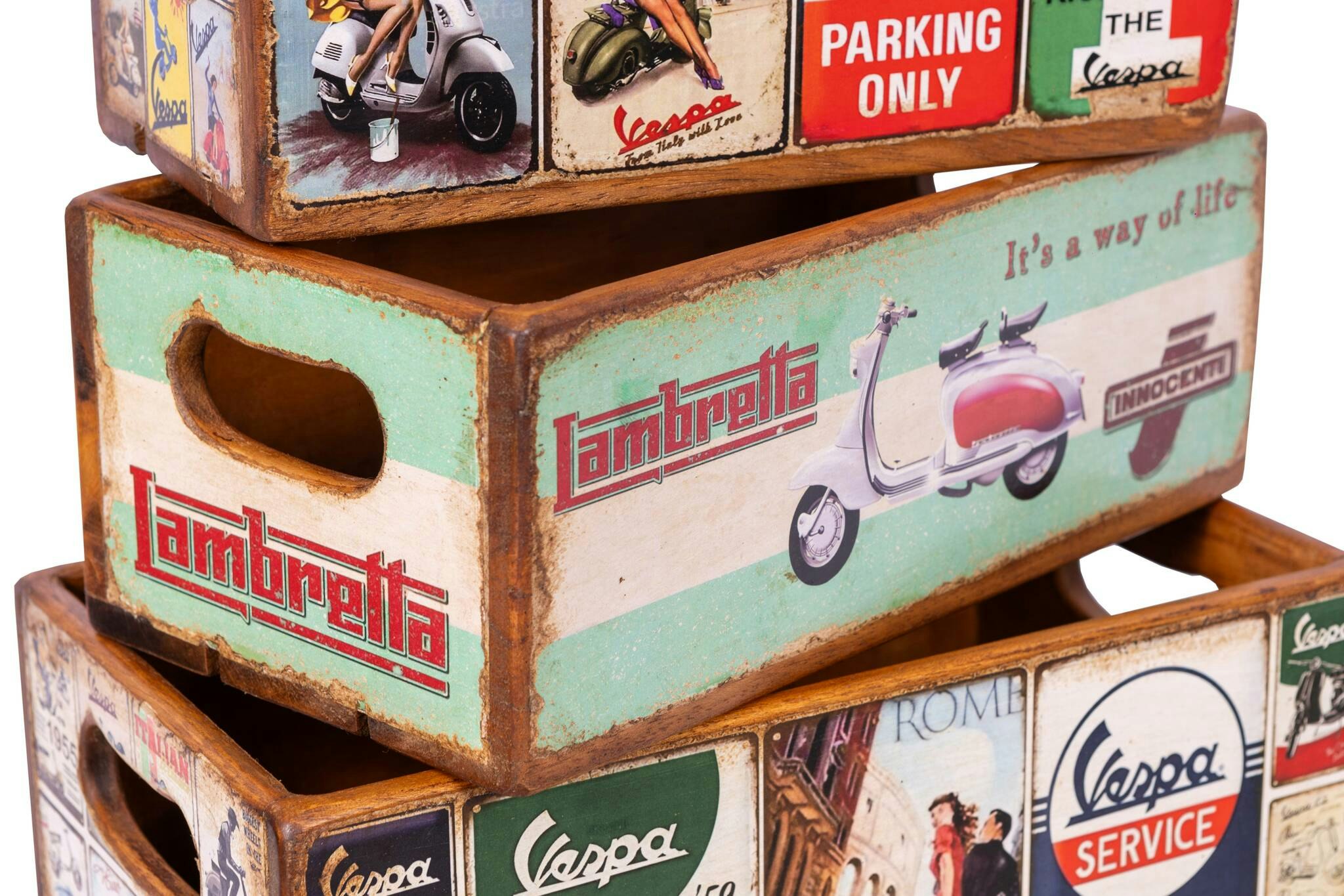 Trälåda Lambretta