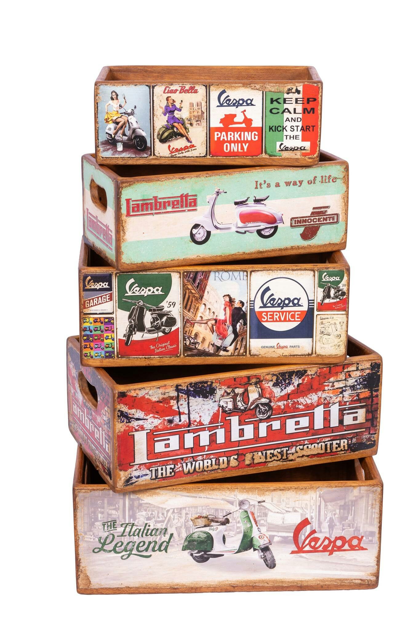 Trälåda Lambretta